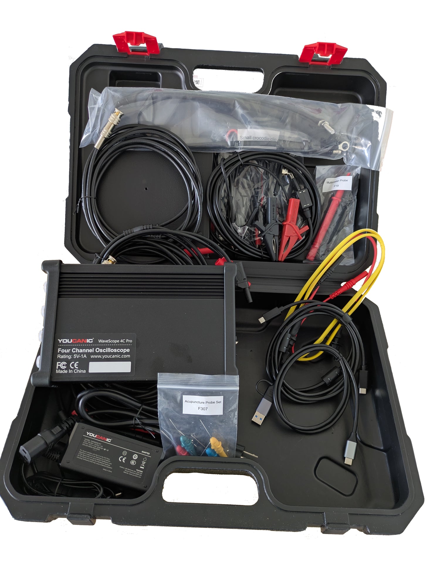 YOUCANIC WaveScope 4C Pro — Automotive 4-Channel Diagnostic Oscilloscope (100 MHz | 1 GSa/s)