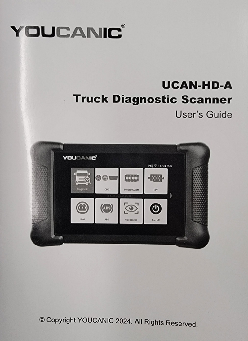YOUCANIC UCAN-HD-A Heavy Duty Diesel Truck Scanner, Full System, Free Updates