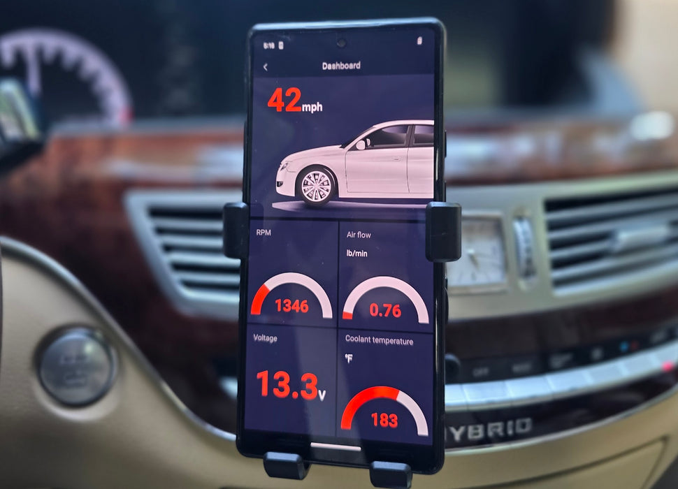 YOUCANIC UCAN-GO Bluetooth OBD2 Engine Real Time Dashboard, Speedometer, Tachometer - Erase Clear Check Engine Light