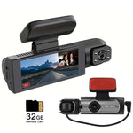 Front & inside Car Camera, Dash Camera, Car Dashcam, Wide Angle Car Driving Recorder with IR Night-Visionr, Lps Screen 1080P HD Camera with Dual Lens, Dash Camera for Auto, Vehicle, Automotive, Interior