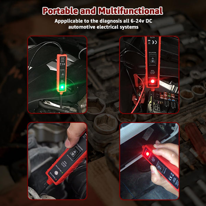 Multi-Function Automotive Circuit Tester Pen – LCD Digital Voltmeter, Car Electrical System Diagnostic Tool for Voltage, Current, Resistance & Continuity