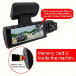 Front & inside Car Camera, Dash Camera, Car Dashcam, Wide Angle Car Driving Recorder with IR Night-Visionr, Lps Screen 1080P HD Camera with Dual Lens, Dash Camera for Auto, Vehicle, Automotive, Interior