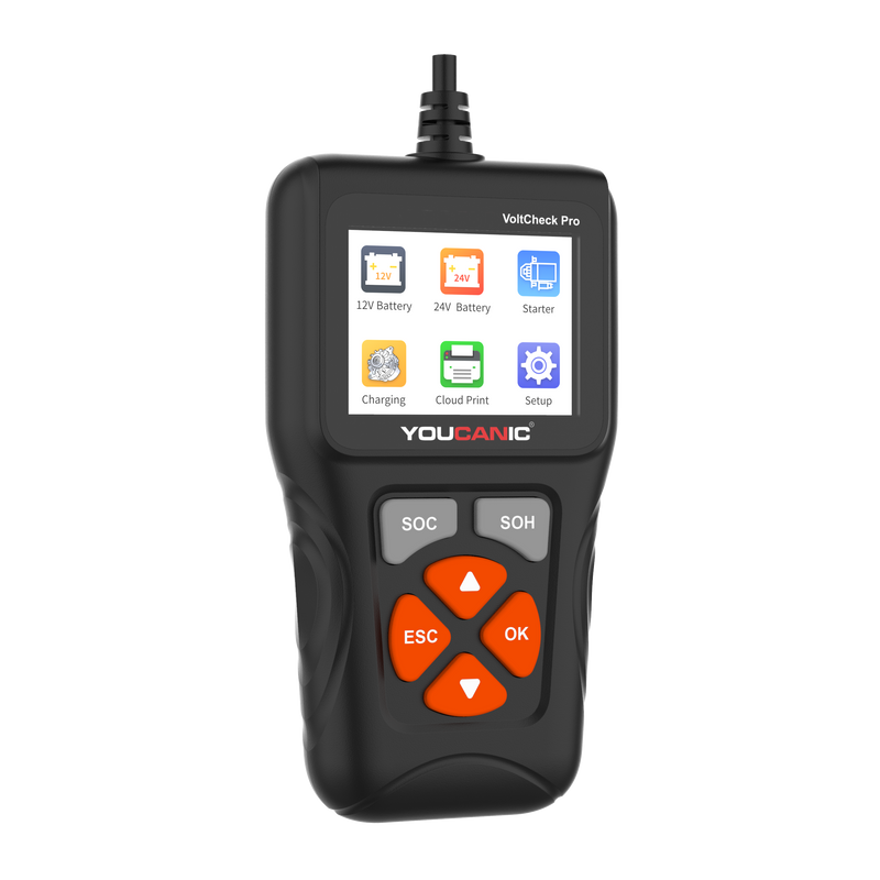 YOUCANIC Voltcheck Pro 12V and 24V battery, starter and alternator tester
