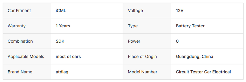 Automotive circuit tester pen, product image 5