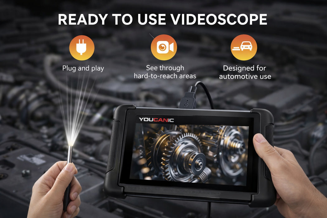 YOUCANIC USB Videoscope | IP67 Waterproof Boroscope with LED Camera for Precision Inspections