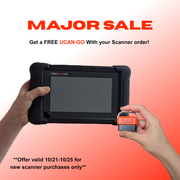 Free UCAN-GO Bluetooth OBD2 dashboard adapter included with the YOUCANIC UCAN-II Pro