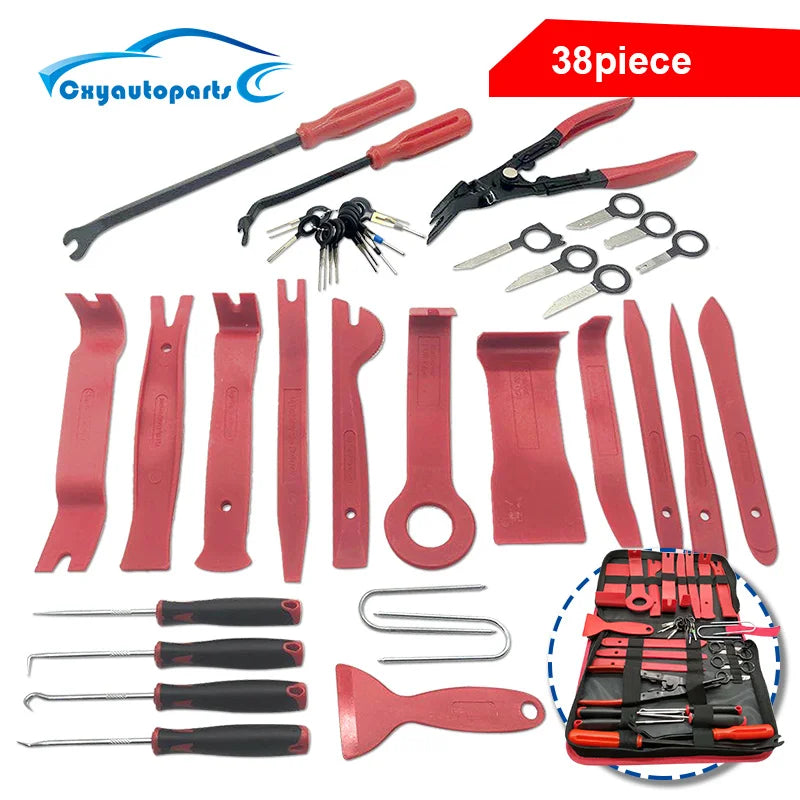 Nylon pry tools from the 38 piece trim removal kit