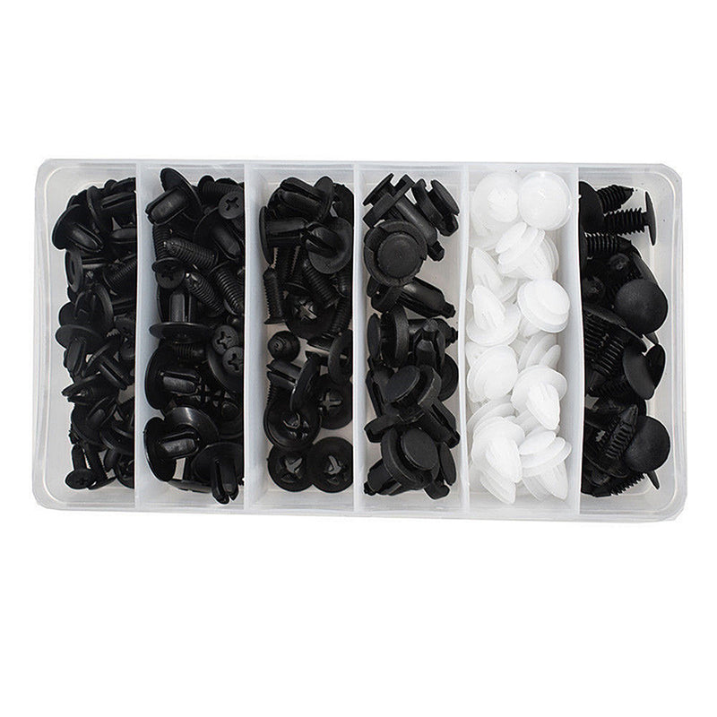 Push retainer clips used on bumper, fender liner and door trim panels