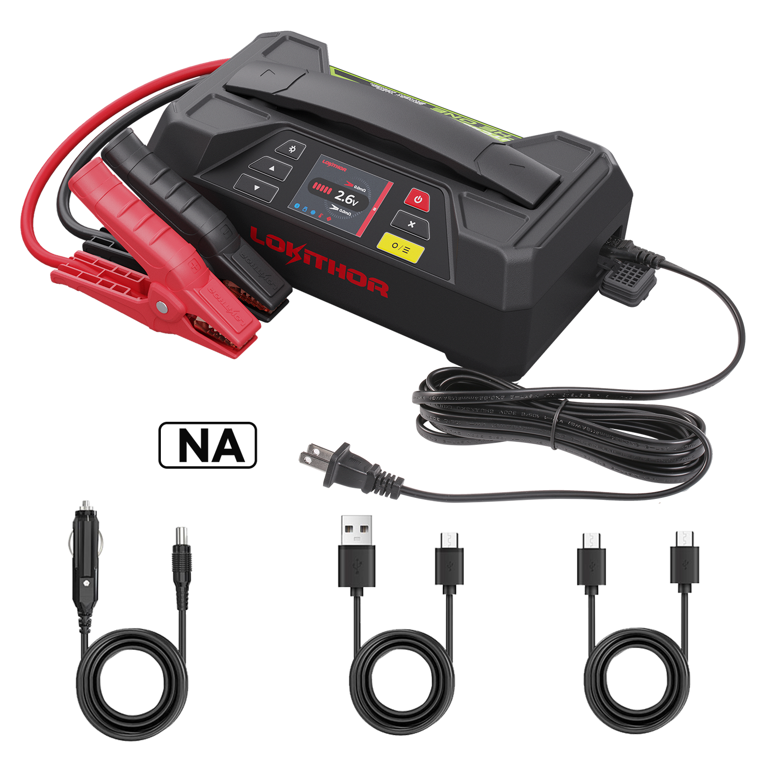 Lokithor 4-in-1 (Jump Starter+ Power Bank + Battery Tester + Charger)