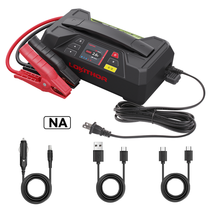 Lokithor 4-in-1 (Jump Starter+ Power Bank + Battery Tester + Charger)