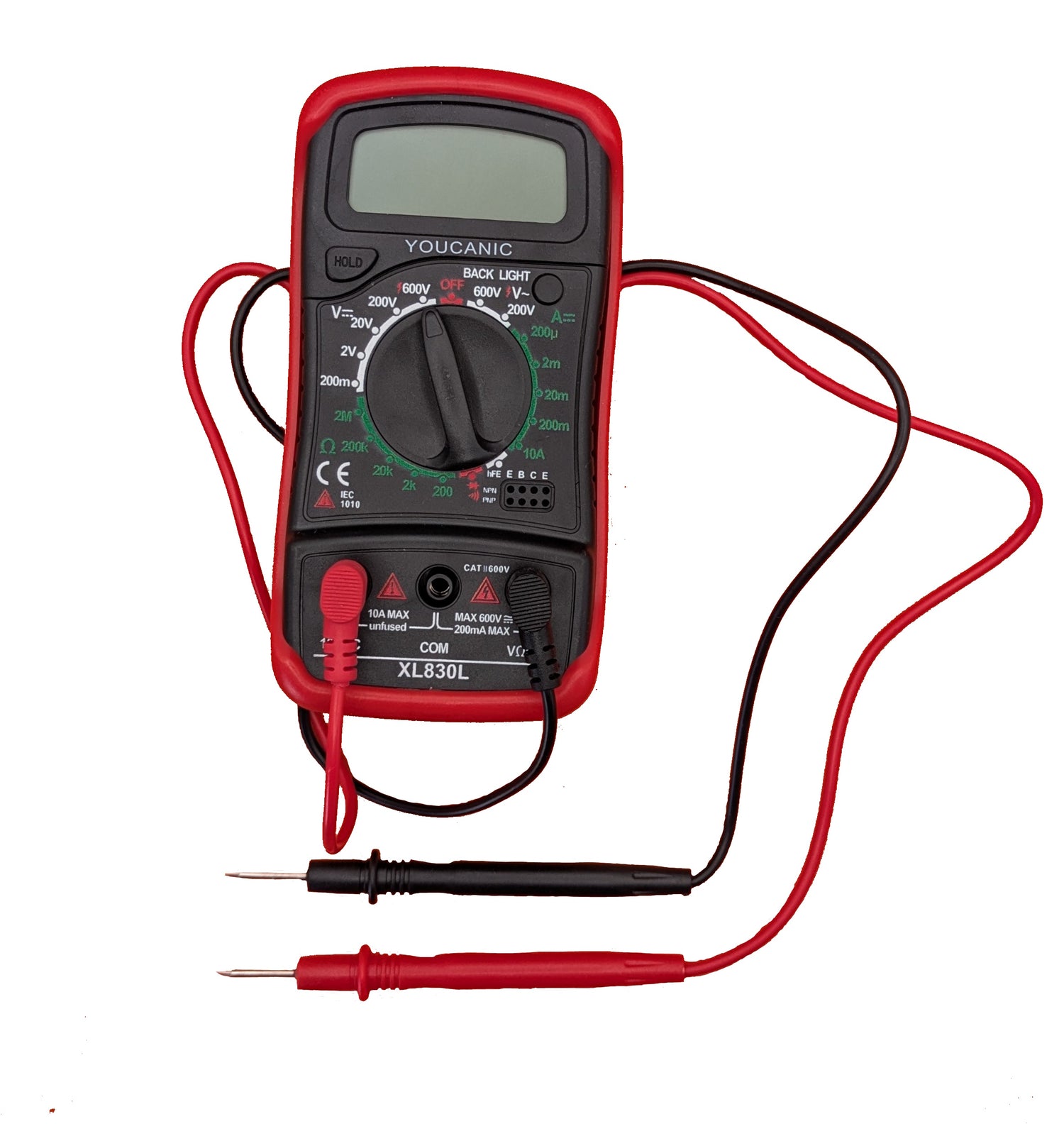 Automotive Digital Multimeter – DC/AC Voltage, Current & Resistance Tester