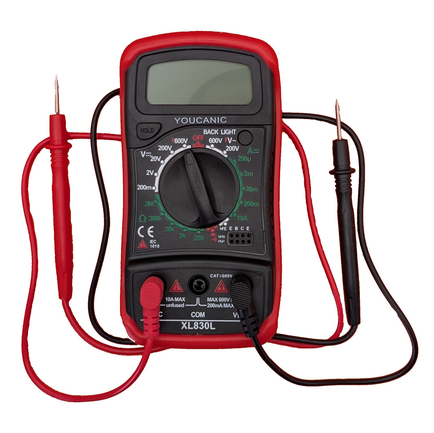 Automotive Digital Multimeter – DC/AC Voltage, Current & Resistance Tester