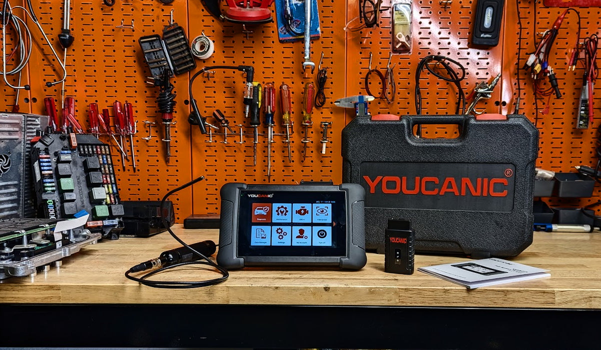 YOUCANIC UCAN-II-D PRO OBD2 Scanner | TPMS Programming | AI Powered Full System Diagnostic Tool with Bi-Directional Controls, Coding, Service Functions & No Subscription