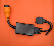 Mercedes-Benz 38 pin adapter cable, 38 pin round connector and 16 pin OBD2 end