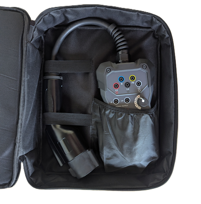 EVSE Charger Tester for J1772 Type 1 | Portable EV Charging Station Test Equipment with CP/PP Simulation & GFCI Test