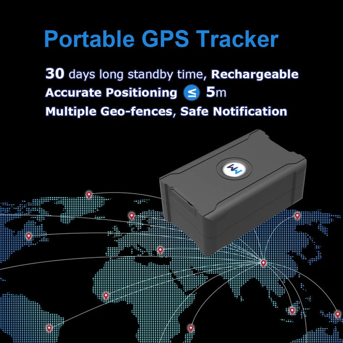 5m Accuracy GPS Tracker Remote Tracking Vehicle Anti-theft for Car Truck Motorcycle Cattle with Affordable Subscription