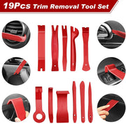Trim removal tool kit laid out showing all 38 pieces