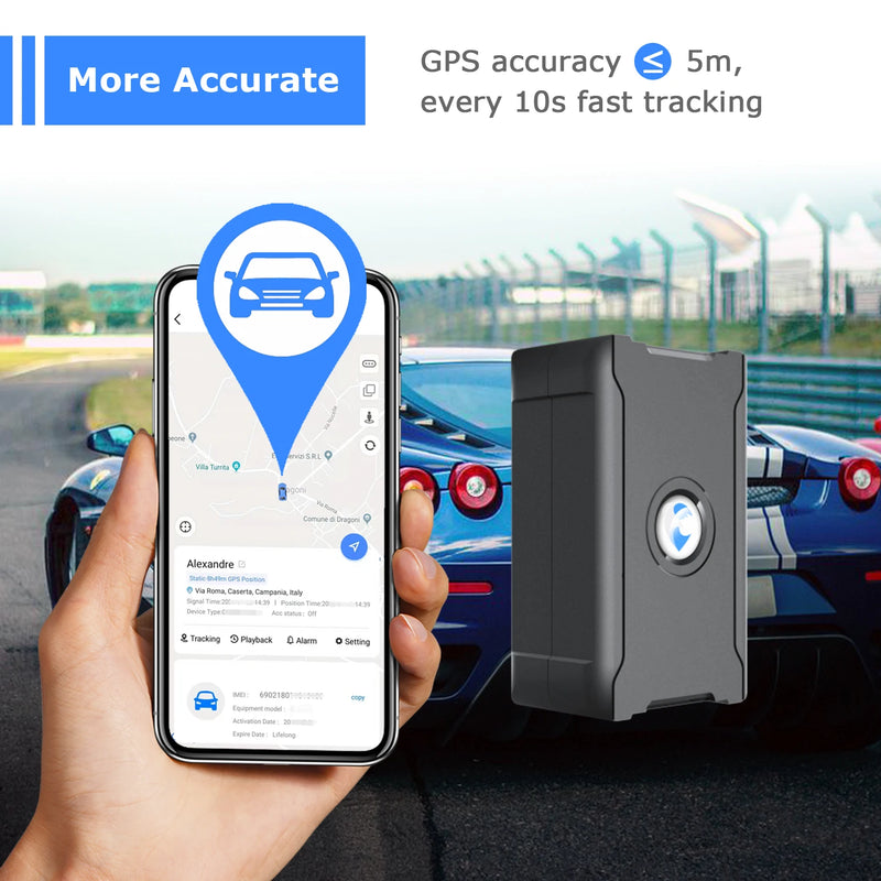 Portable GPS tracker with built in SIM and 6000 mAh battery