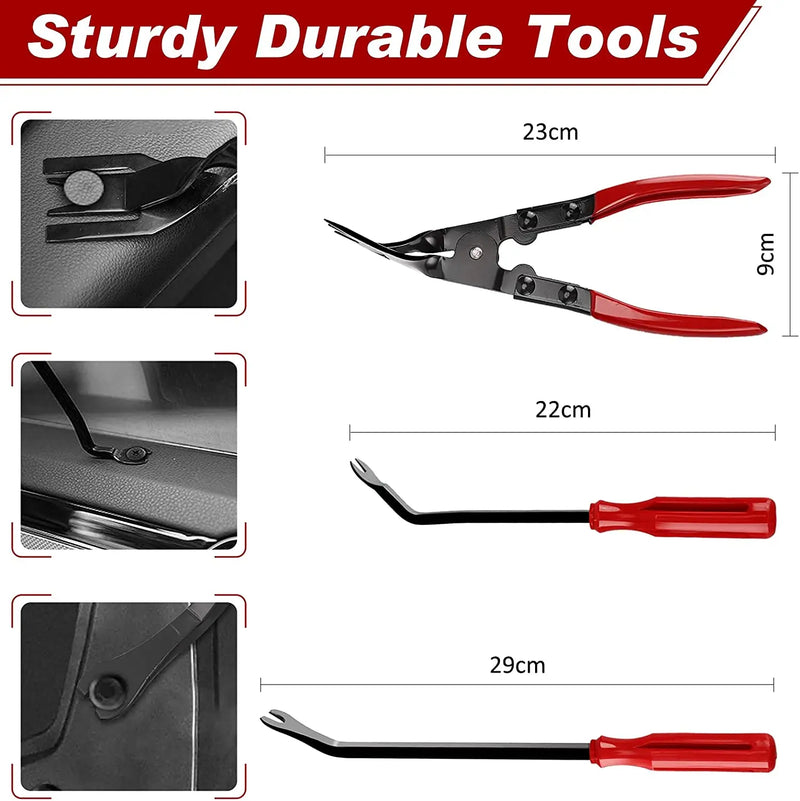 Nylon trim removal tools for door panels and dash trim