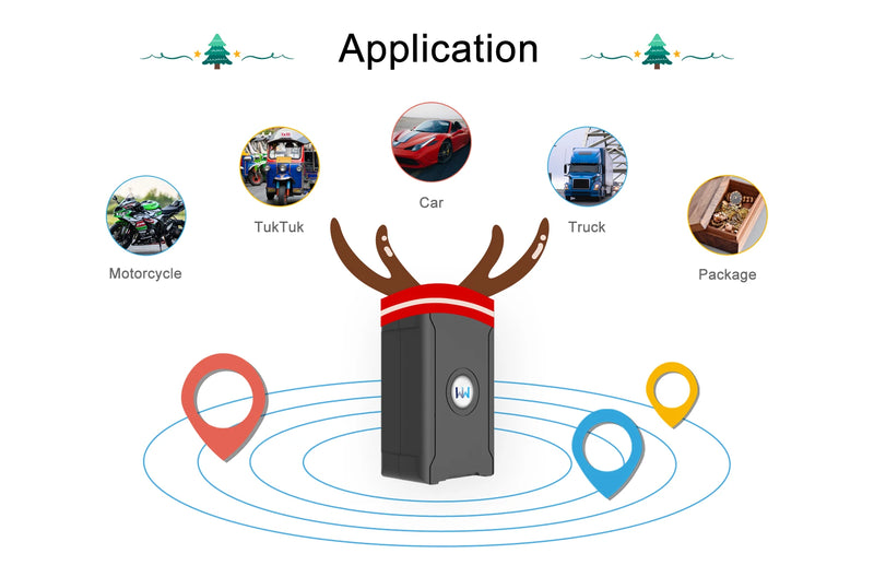 GPS tracker placement, front face toward the sky and away from metal