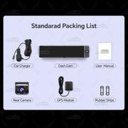 OBDPEAK H330 mirror dash cam with GPS antenna