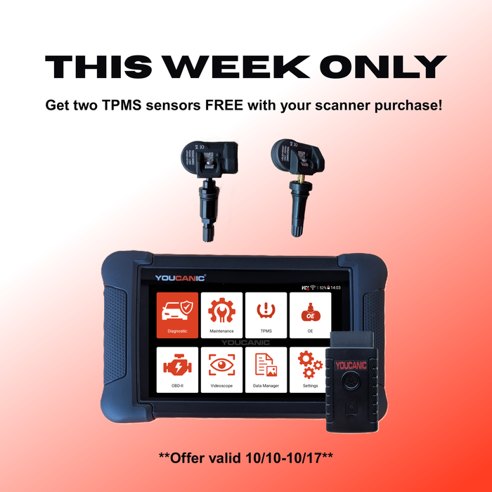 YOUCANIC UCAN-II-D PRO OBD2 Scanner  Free Updates, Bidirectional, Coding, Service Functions
