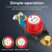 Battery kill switch for cars, RVs and boats in storage