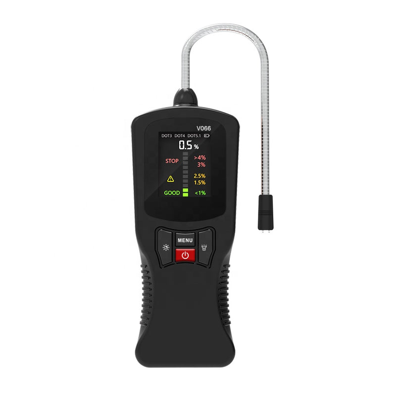 Brake fluid moisture tester for DOT 3, DOT 4 and DOT 5.1 with color display, sold by YOUCANIC