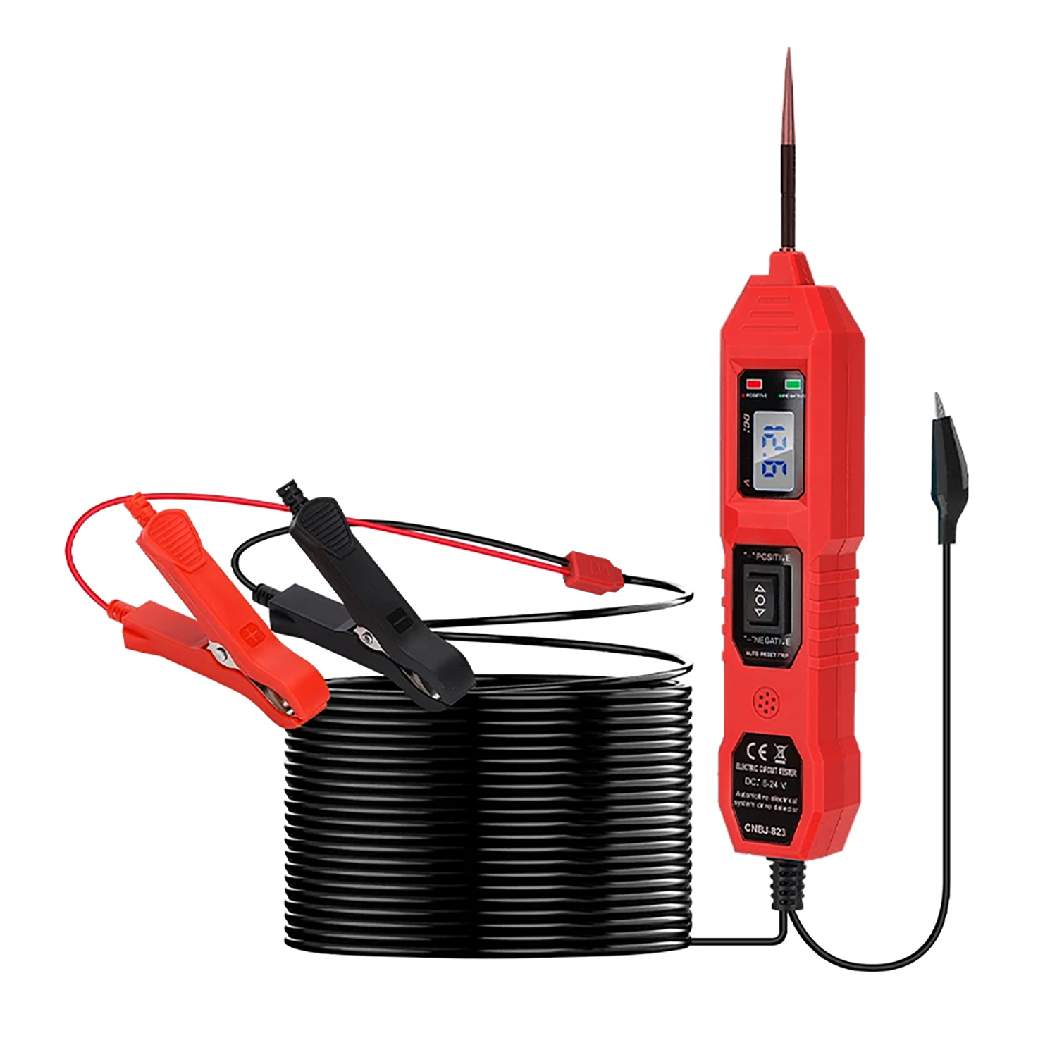 Multi-Function Automotive Circuit Tester Pen – LCD Digital Voltmeter, Car Electrical System Diagnostic Tool for Voltage, Current, Resistance & Continuity