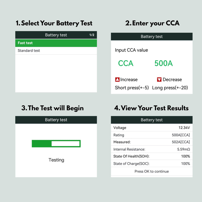 Voltcheck Pro | Digital Battery & Charging System Tester Analyzer | UCAN-VOLT-II