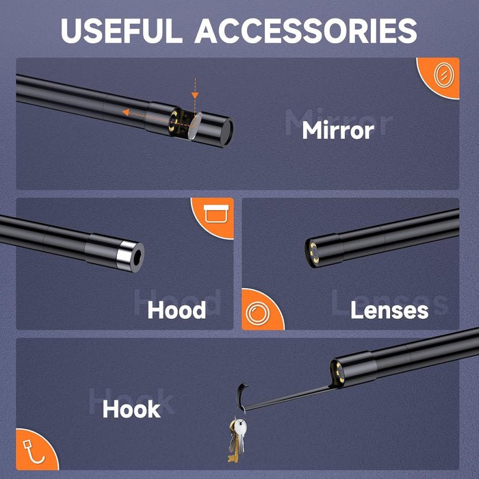YOUCANIC USB Videoscope | IP67 Waterproof Boroscope with LED Camera for Precision Inspections