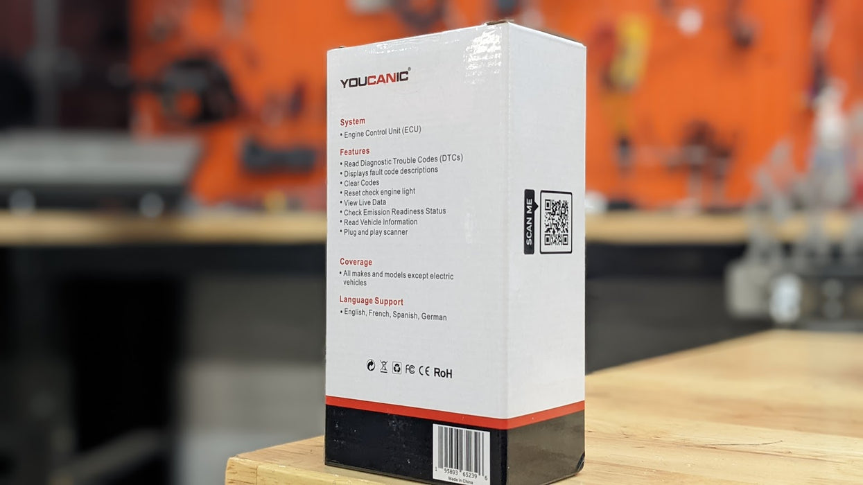 YOUCANIC UCAN-I OBD2 Scanner: Check Engine Light Code Reader  Live Data Scanner